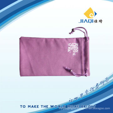 microfiber pouch with screen printing